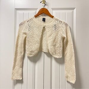 Vintage GAP Kids Lambswool Knit Bolero Cardigan